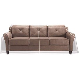LAMINET Thick Crystal Clear Heavy-Duty Water Resistant Sofa/Couch Cover - Perfect for Protection Against CAT/Dog Clawing, Kids and Grandkids!!! - Large Sofa - 42" BH x 18" FH x 108âW x 40âD