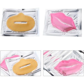 Mascarilla Labial de Colágeno 20 Piezas, Exfoliante Varios estilos Parches Hidratantes, Uso Diario para Labios, Mejora Color y Brillo, Estilos Aleatorios Amarillo y Rosa Estilo Aleatorio