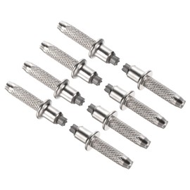 PATIKIL 10mm Trekking Pole Tip Accessories, 8Pcs Aluminum Alloy Walking Stick Rod Protectors Replacement for Hiking Walking Climbing