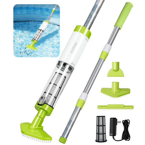 Handheld Pool Vacuum Cordless, Auto Start Spa Vacuum for Hot