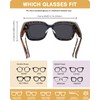 Meeloog Polarized Fit Over Glasses Sunglasses for Women UV Protection,