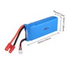 1 Pcs 2S 7.4V 25C 2000mAh Solid Banana Plug Rechargeable