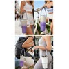 Sport Water Bottle Handle Sling Carriers Tumbler Strap (Purple)