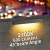 Kwinmyso 4-Packs 5W 12 Inch LED Hardscape Paver Lighting,12V AC/DC