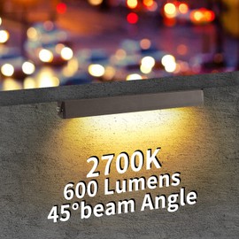 Kwinmyso 4-Packs 5W 12 Inch LED Hardscape Paver Lighting,12V AC/DC Low Voltage Retaining Wall Lights,LED Landscape Lighting,2700K Soft White Outdoor Step Light,50,000 Hours Lifespan