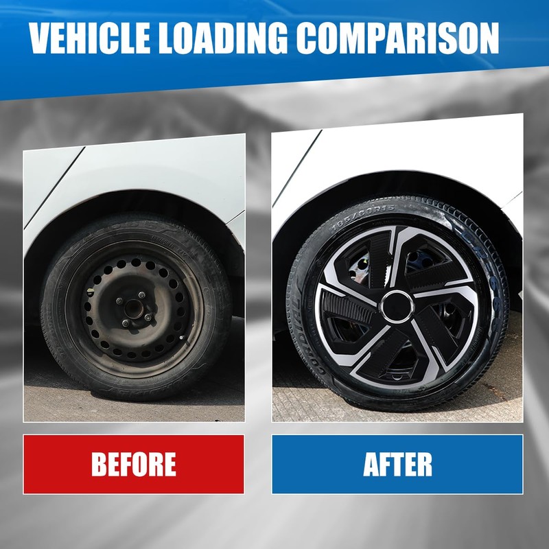 17 Inch Hubcaps Wheel Covers, Universal Hub Caps Set of