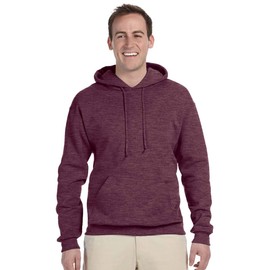 Jerzees Adult 8 oz. NuBlend® Fleece Pullover Hood L VINT HTH MAROON