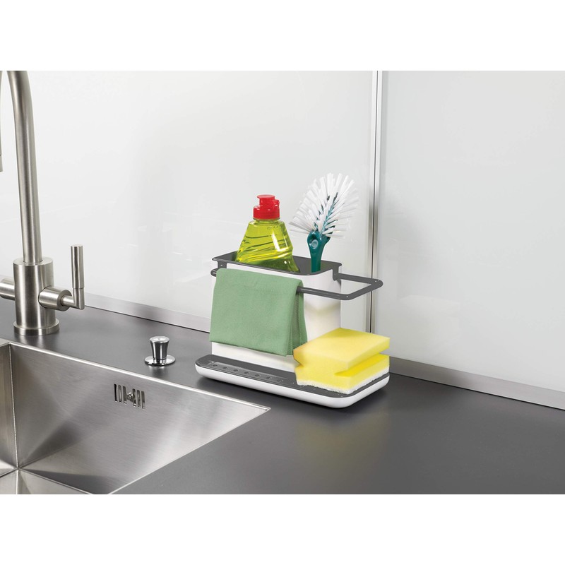 Joseph Joseph Caddy Sink Area Organiser, White/Grey, 13.5 x 20