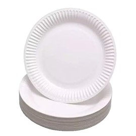 Ksp partners ltd e-commerce 100 Paper Plates 23cm - 9 inch Paper Plates, Disposable Plates, Party