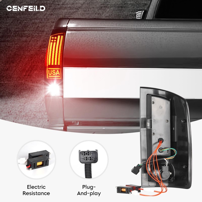 Cenfeild Tail Lights [LED Kit] Fit for Dodge RAM 1500