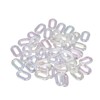 50PCS Acrylic Linking Rings Transparent DIY Assemblable Transparent Color Plating
