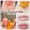 XTJXTJ 2 Pcs Natural Sleeping Lip Mask, Moisturizing Honey Pot