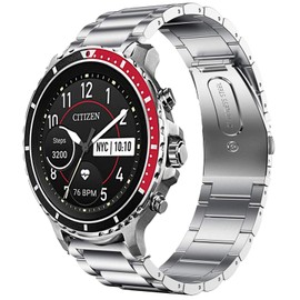 Compatible with Citizen CZ Bands, YOUkei Stainless Steel Metal Replacement Straps Compatible for Citizen CZ Smartwatch (Silver)