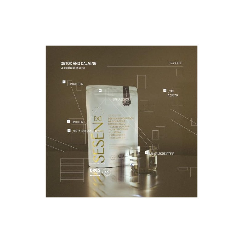 SESĒN Colágeno Golden Milk Grass Fed 225g | Colágeno +