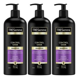 Pack 3 Shampoo Tresemmé Control Caída Vitamina B6 715ml