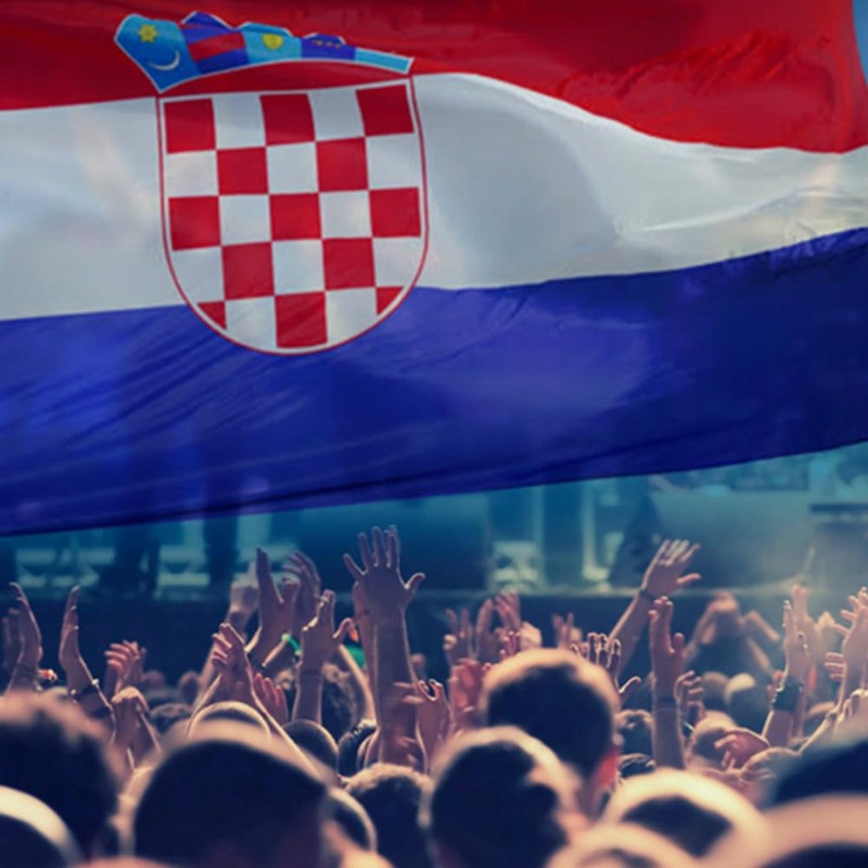 5x3ft Double Sided Croatia National Flag Banner with Two Brass