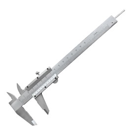 Vernier Calliper Digital Calliper, 150 mm Classic Calliper, Stainless Steel, Professional Calliper for Outdoors, Indoors, Depth and Step Measurement, for Precise Measurement, Silver