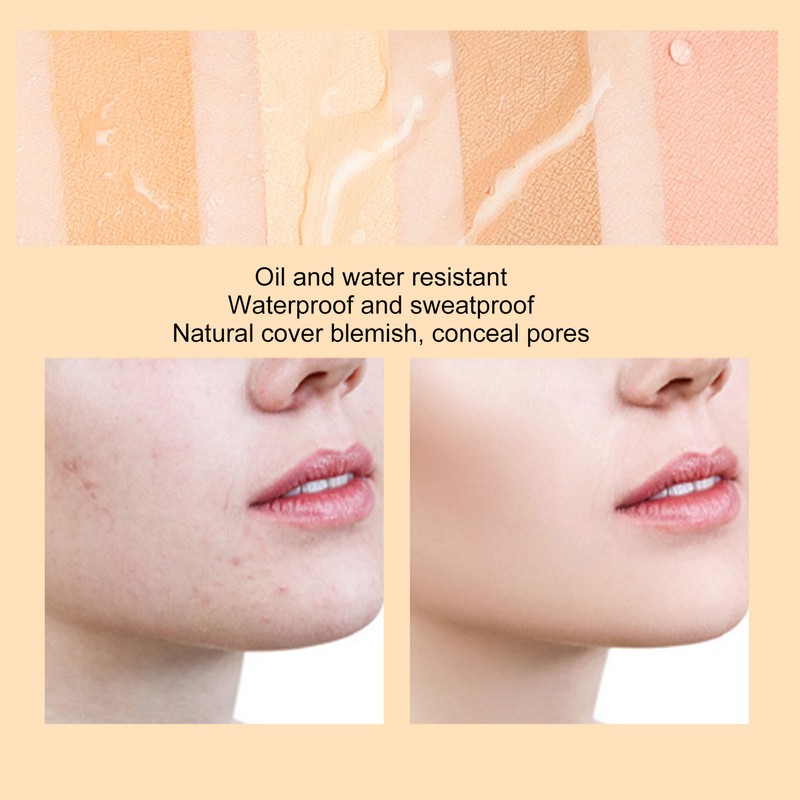 IMAGIC Liquid Foundation Waterproof Cover Blemish Oil Control Concealer Cosmetic