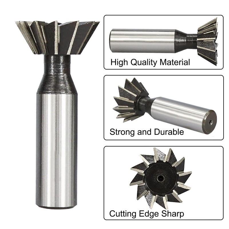 NACX 12mm x 45-Degree HSS Dovetail Cutter Milling End Mill,