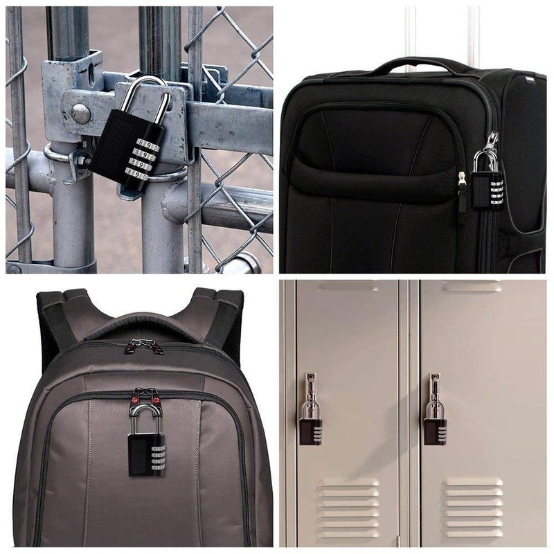 1 x Secure 4-Digit Combination Padlock for Gym, School, and