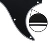 FLEOR 3Ply Black HH Pickguard 11 Holes ST Guitar Pick