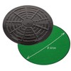 COM-FOUR® 4 x coasters with felt, felt gliders for vases,