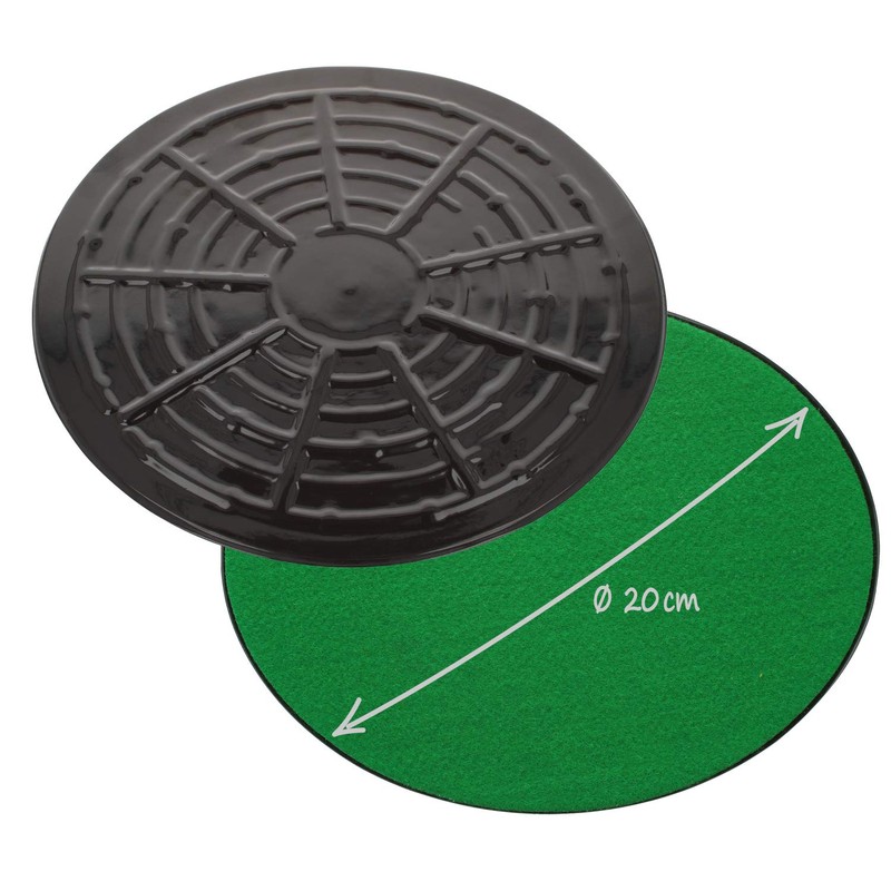 COM-FOUR® 4 x coasters with felt, felt gliders for vases,
