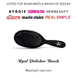 RPZL Boar Bristle Brush - Cushioned Nylon & Bristle Styling Tool for Smoothing, Polishing & Extension Hair - Suitable for All Hair Types, Wet or Dry