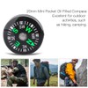 Junluck 20mm Pocket Compass Lightweight Button Compass Camping for Hiking