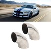 2PCs 90 Degree Elbow Wastegate Dump Valve Pipe 1.5in Stainless