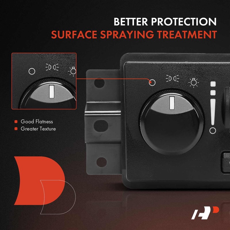 A-Premium Headlight Switch - Instrument Panel Headlamp Dimmer Switch Compatible