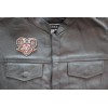 Ivamis Gothic Heart and Wings Lady Rider Patch - 3x2.75