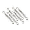 Qjaiune 6Pcs M5 Turnbuckle Eye & Eye Turnbuckles, 304 Stainless