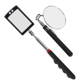 Telescopic Inspection Mirror 360 rotating inspection mirror, Flexible and Extendable Mechanic Tool for Automotive and Shower Use,mirror on a stick