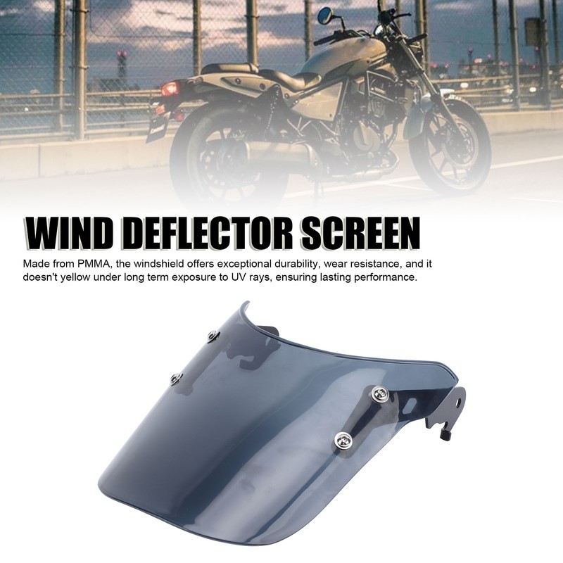 Motorcycle Windscreen Deflectors Reduced Wind Resistance Fairing Windshield for Eliminator