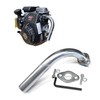 Straight pipe Exhaust Header for Hond GC160 / Hond GC190