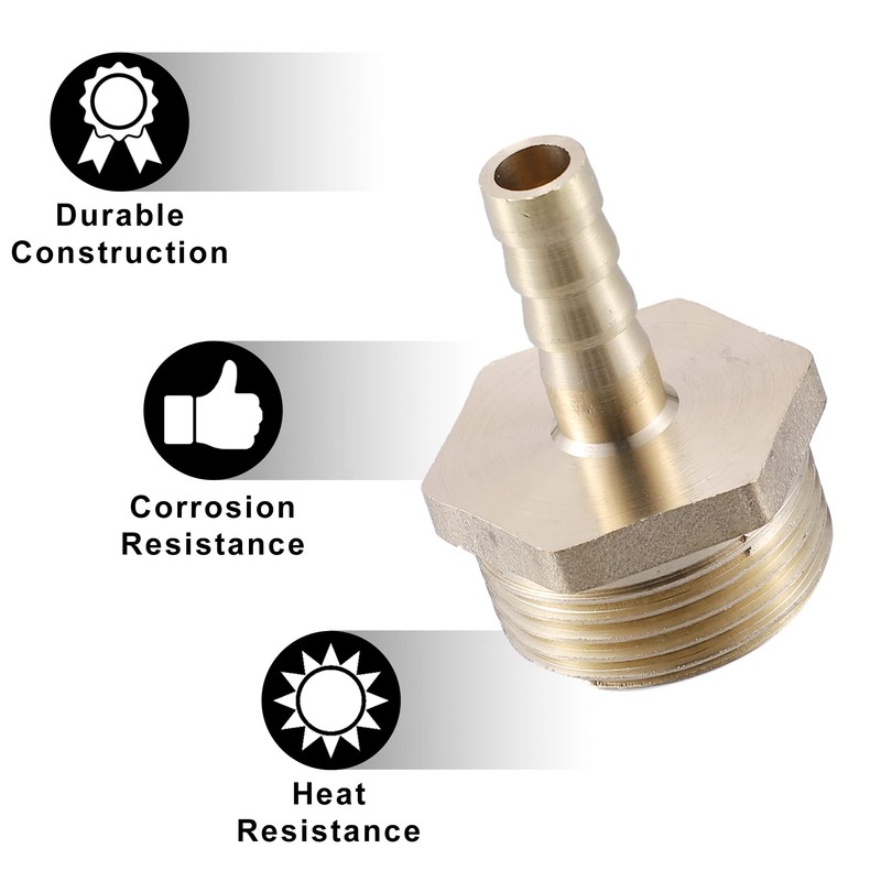 A ABSOPRO Hose Nozzle 3/4 Inch Hose Connector Brass Male