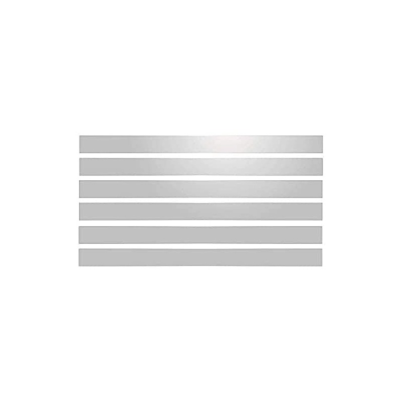 6 Reflective Strips for Warning Signs 28 x 2 cm