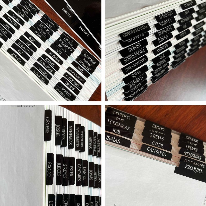 TELAIN Bible Tabs, Large Print Stickers, Easy to Read and