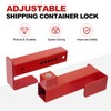 Shipping Container Lock, 9"- 15.4" Heavy Duty Steel Cargo Door