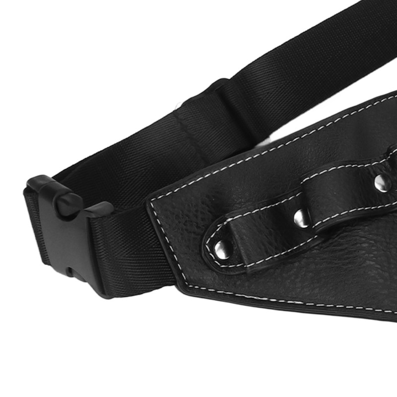 PU Leather Scissors Waist Bag 2 Layers Portable Scissors Holder