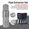6-Piece Heavy Duty Pipe Extractor Set，Broken Pipe Removal Tool Kit