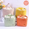 Orange/Avocado/Lemon/Peach Insulated Lunch Bag, Lunch Totes With Pockets, Drawstring Keep