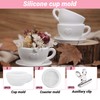 Silicone Molds for Resin, 4PCS Silicone Mould Cups and Resin