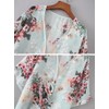 Camisunny - Cárdigan de gasa para mujer, estilo kimono con