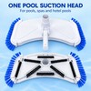 12 Inch Curved Pool Vacuum Head with Side and Bottom