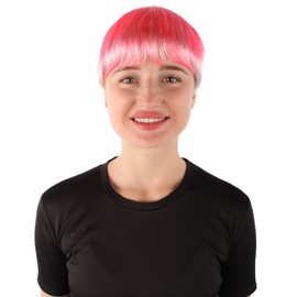 Wigs2you Premium Women's H-5896 American Musician Short Pink Cosplay Wig Celebration Flame Retardant Synthetic Fiber