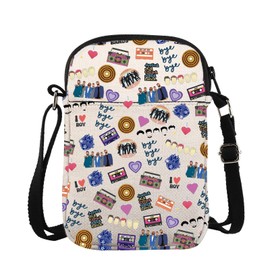 ZJXHPO 90s Music Lover Gift Pop Music Cross Body Bag Team Messenger Bag Bye Shoulder Bag (Bye CB)