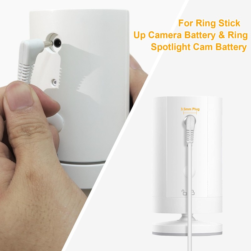 OuOudoit Ring Camera Solar Panel, Compatible with Ring Stick Up