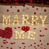 TEHIBIEN Marry Me Light Up Letters, LED Marry Me Sign